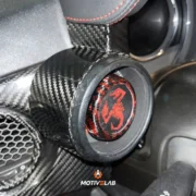 Cover Carbonio Alloggiamento Manometro Turbo Abarth 500 — foto 1