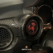 Cover Carbonio Alloggiamento Manometro Turbo Abarth 500 — foto 2