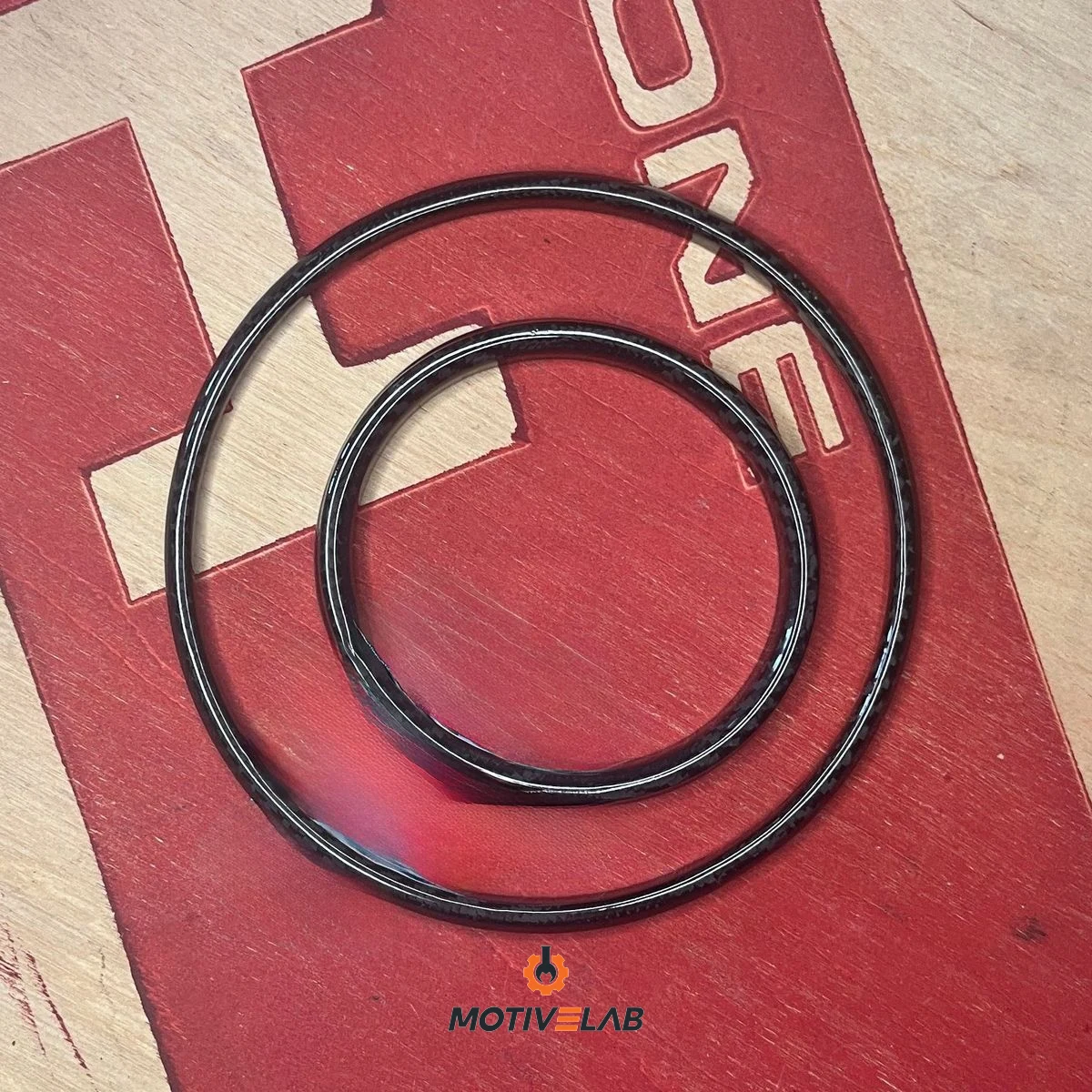 Cover Carbonio Anelli TFT Abarth 500 — foto 3