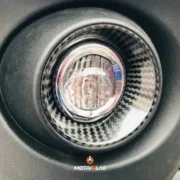 Abarth 500 Fog Light Ring Carbon Fibre Cover — photo 1
