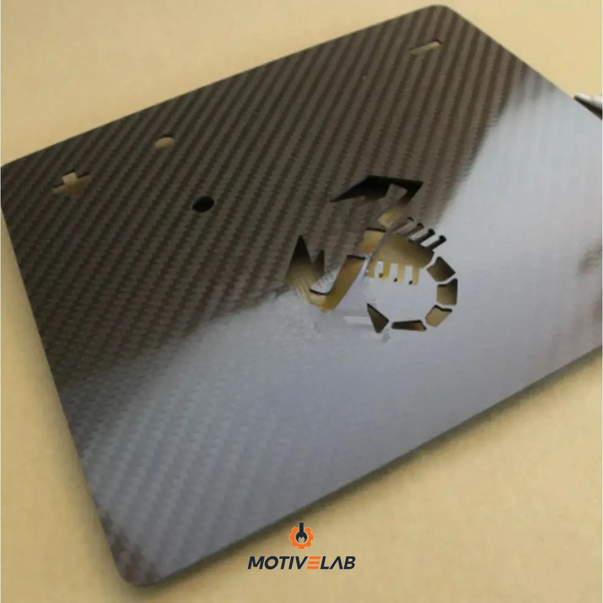 Cover Carbonio Batteria Abarth 500 — foto 1