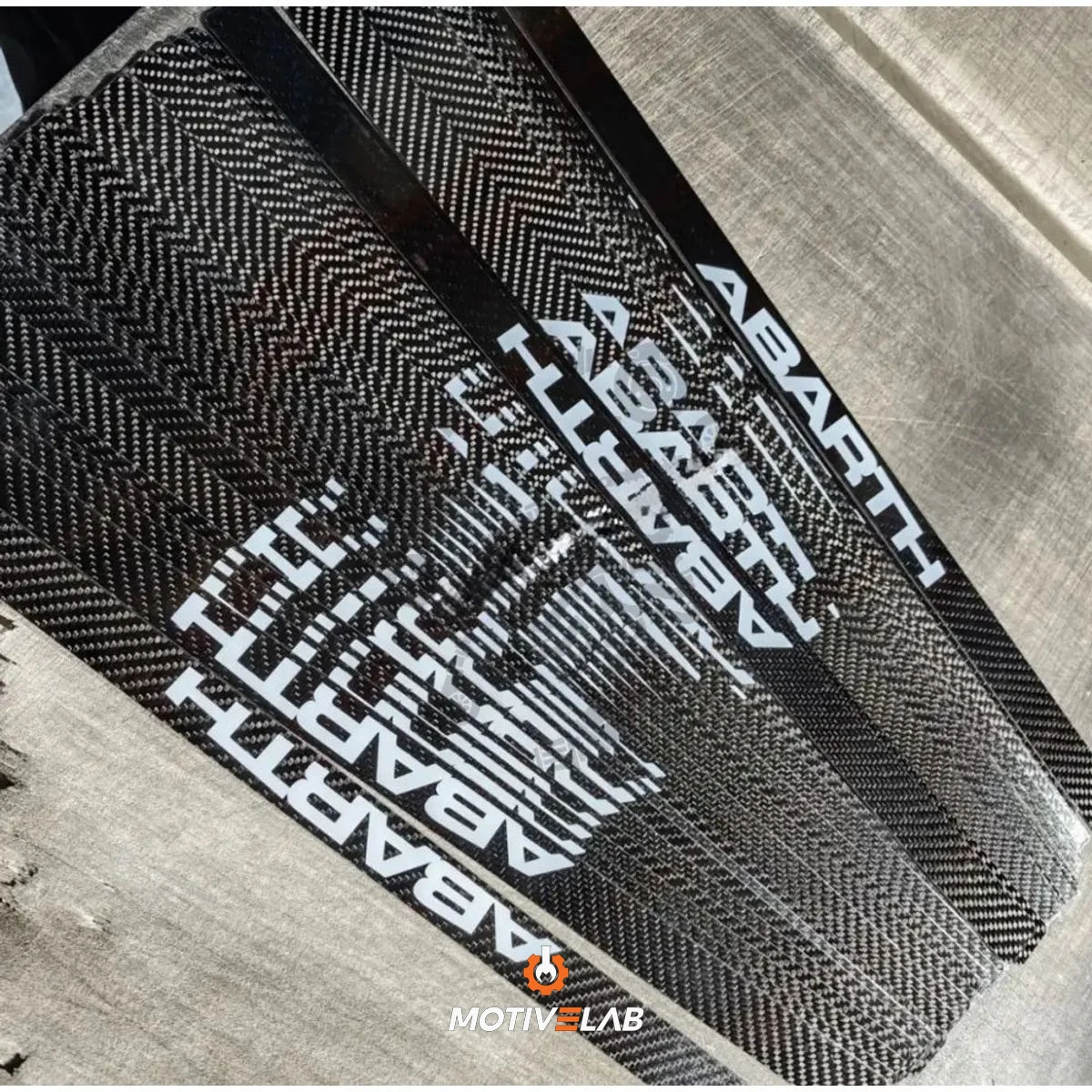 Abarth 500 Carbon Door Sill Covers — photo 1