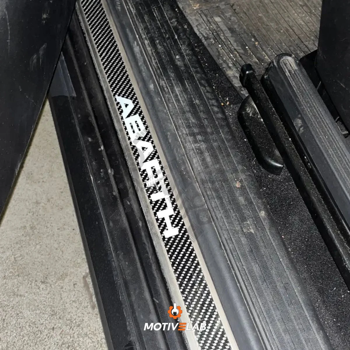 Abarth 500 Carbon Door Sill Covers — photo 2