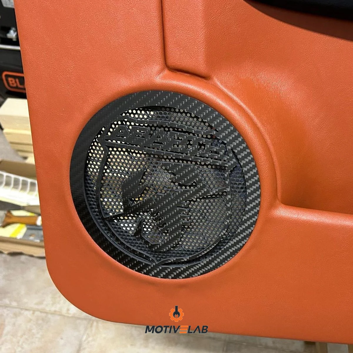 Abarth 500 Speaker Enclosure Carbon Fibre Cover — photo 2