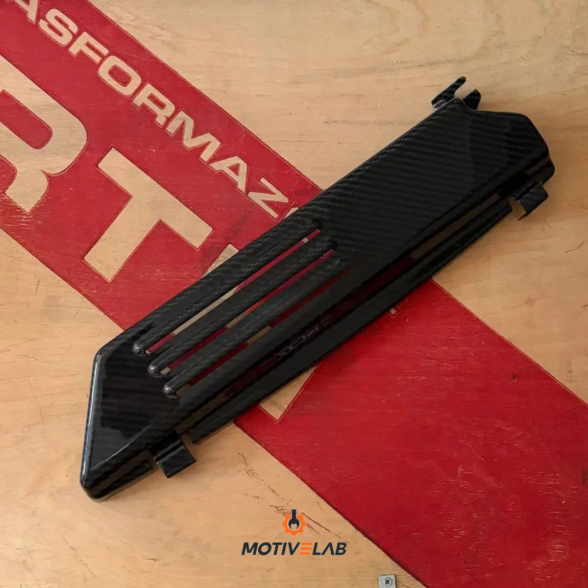 Abarth 500 Carbon Fibre Catalytic Converter Cover — photo 1