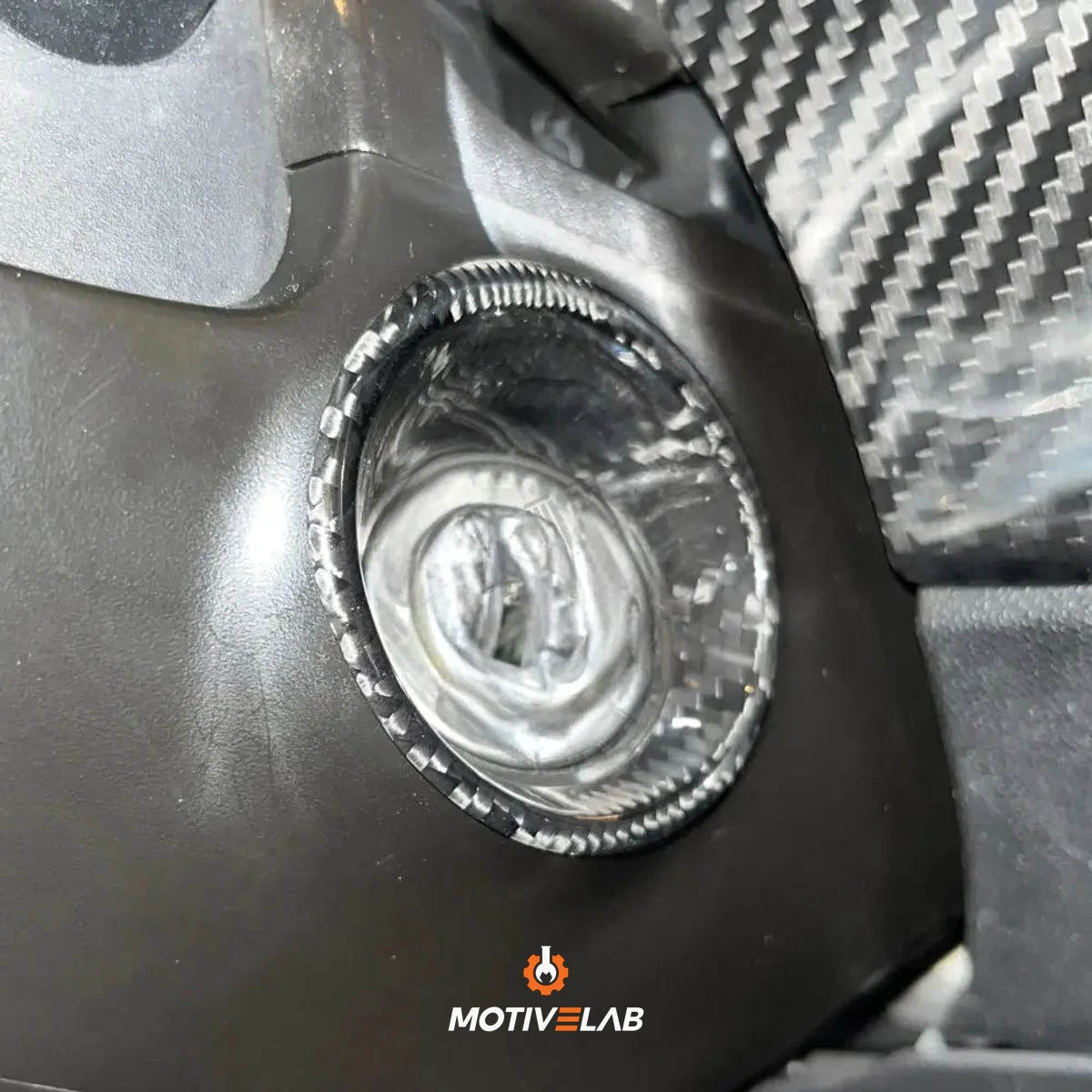 Cover Carbonio Cilindretto Chiave Abarth — foto 2