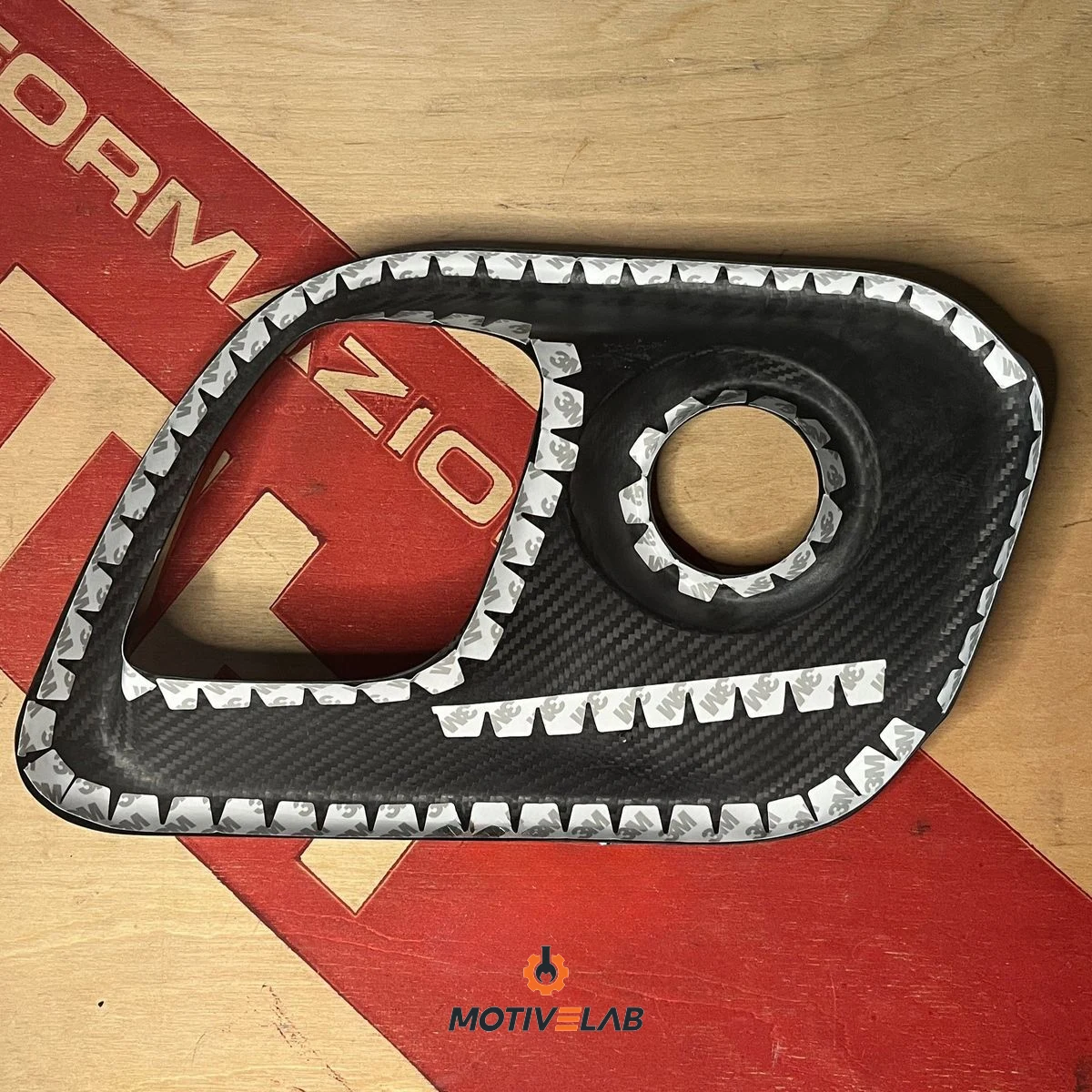 Abarth 595 Restyling Carbon Fog Light Covers — photo 1