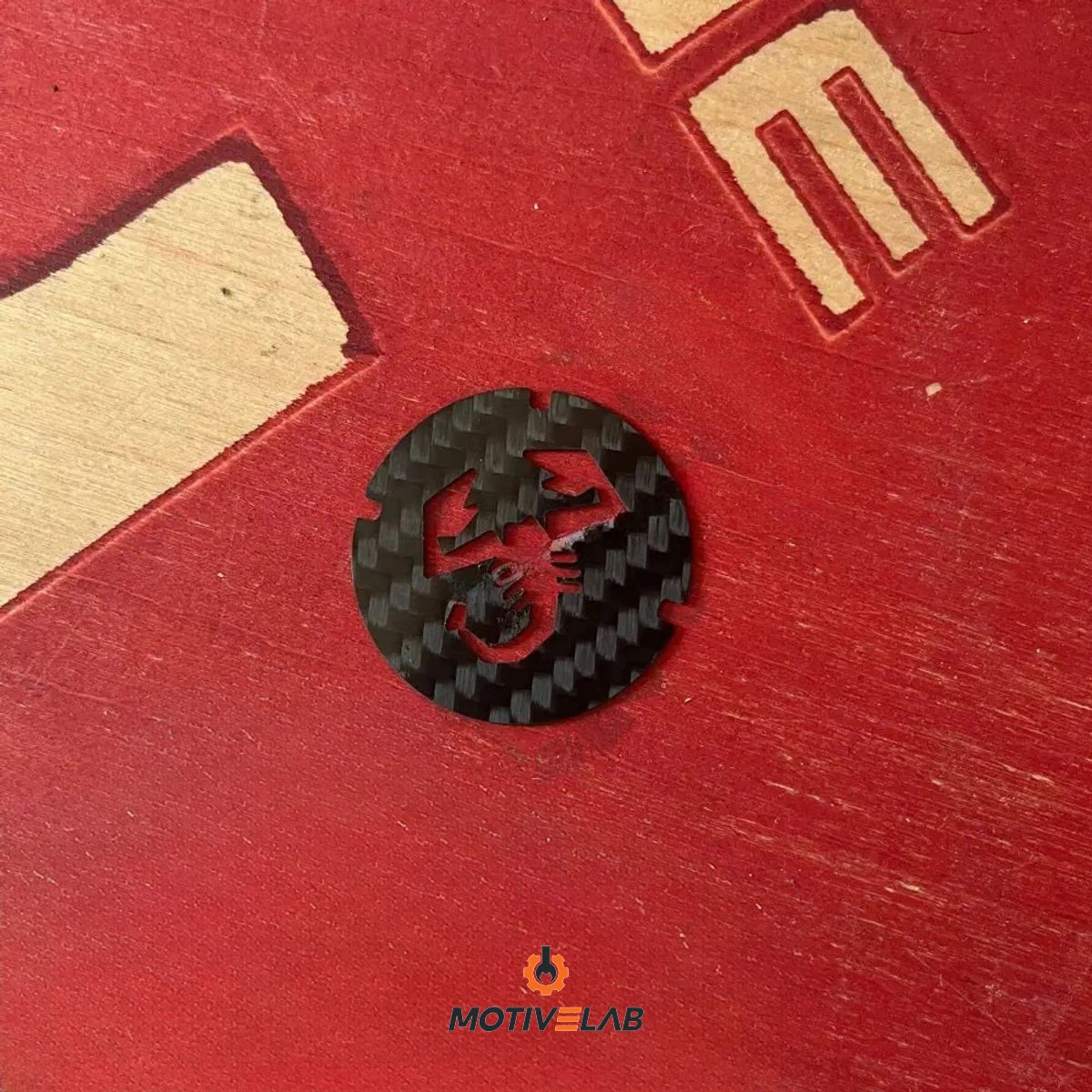 Cover Carbonio Interne Manometro Turbo Abarth 500 — foto 2