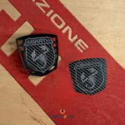 Carbon Fibre Abarth Logo Covers — photo 1