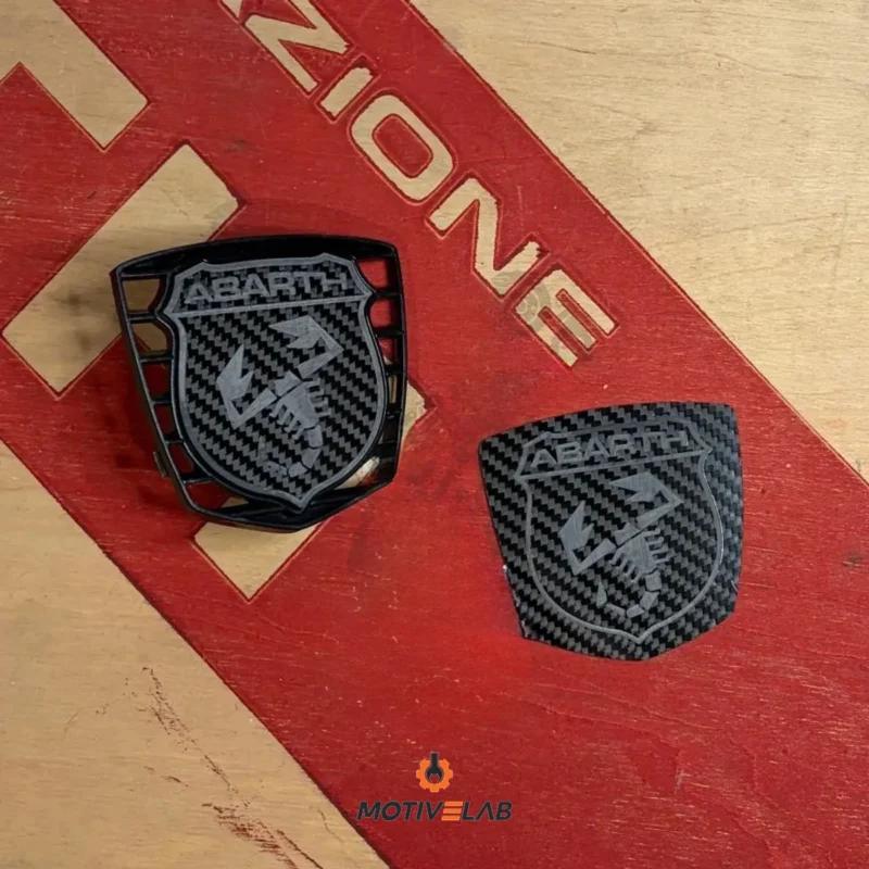 Carbon Fibre Abarth Logo Covers — photo 1