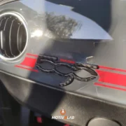 Cover Carbonio Logo Plancia Abarth 500 — foto 2