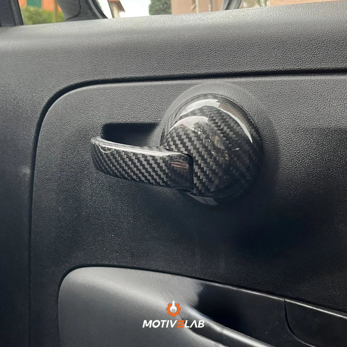 Carbon Fibre Door Handle Covers for the Abarth 500 — photo 1