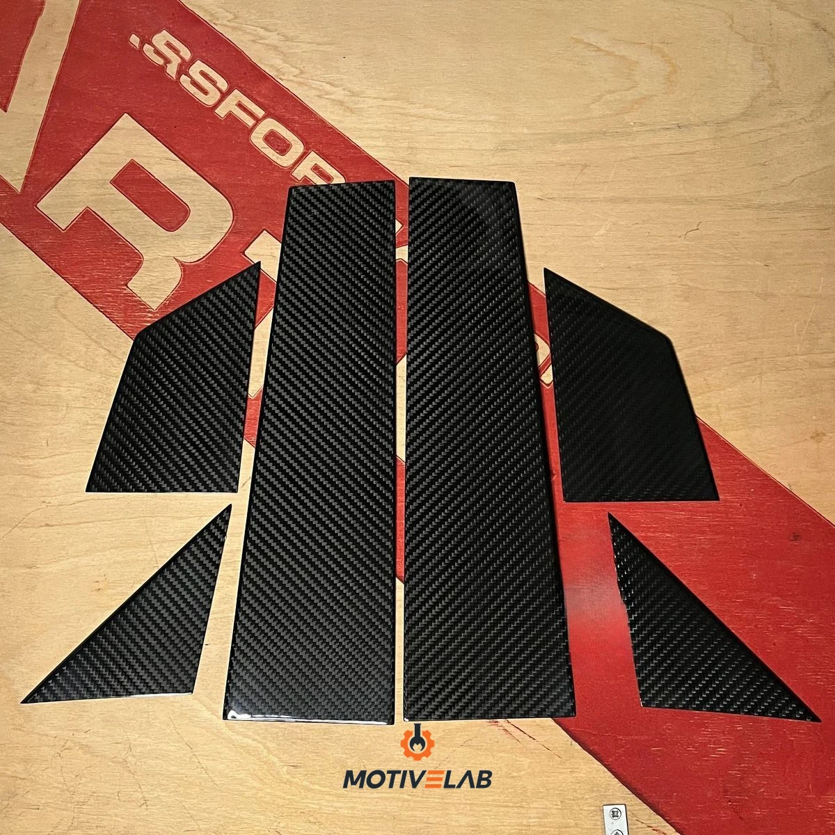Cover Carbonio Montanti Porta Abarth 500 — foto 3