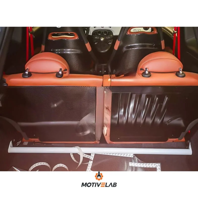 Cover Carbonio Pannello Panca Baule Abarth 500 — foto 1