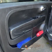 Cover Carbonio Poggiabraccio Pannello Porta Abarth 500 — foto 3