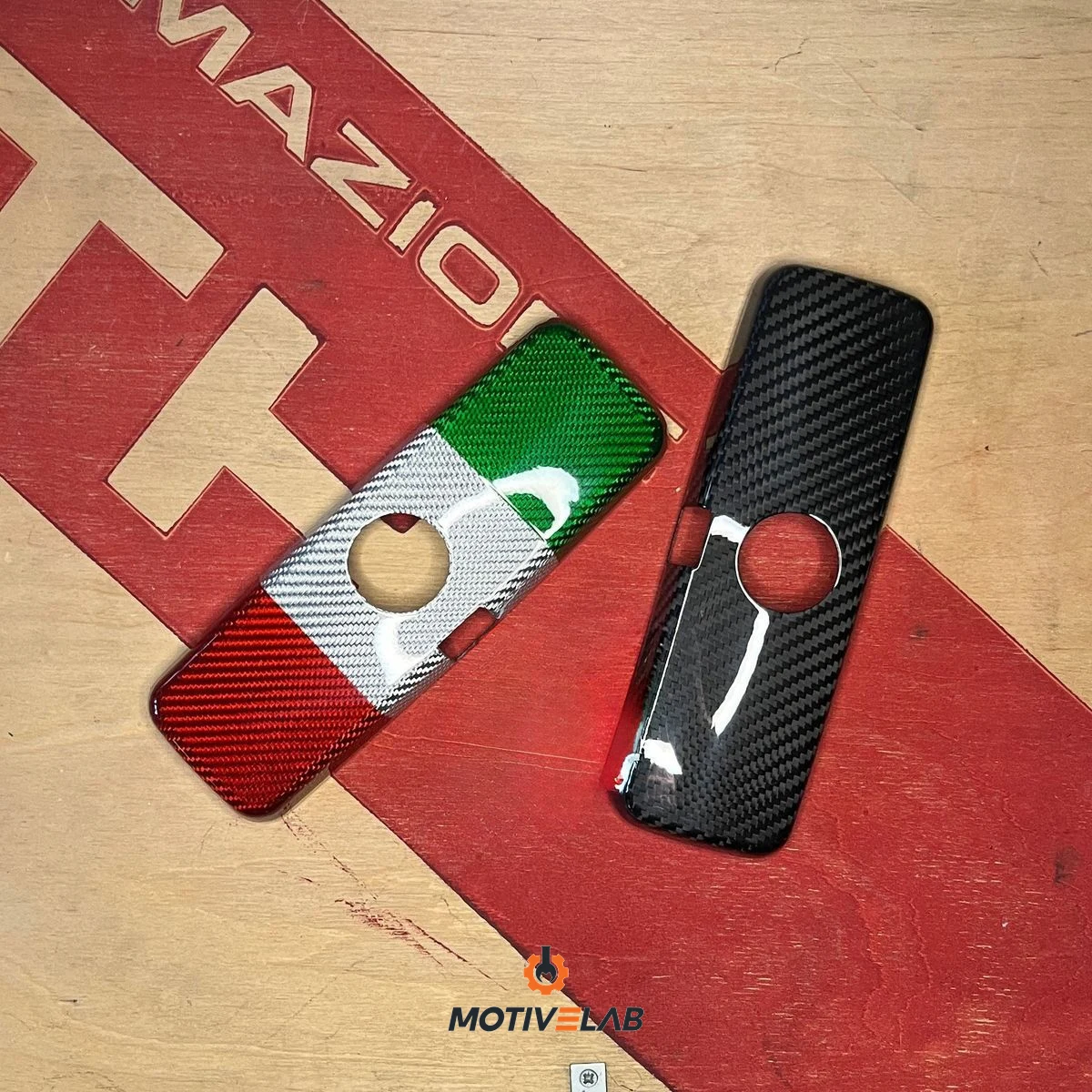 Cover Carbonio Specchietto Interno Abarth — foto 3