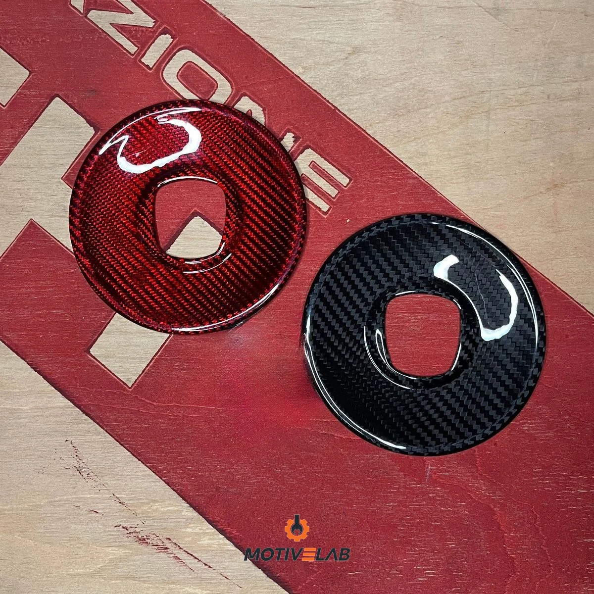 Cover Carbonio Tappo Airbag Volante - Abarth 500 — foto 3
