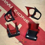 Cover Carbonio Tasti Volante Abarth 500 Restyling — foto 3