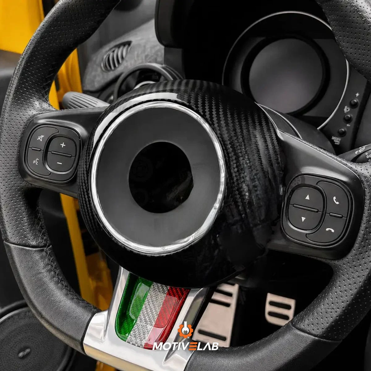 Cover Clacson Airbag Abarth 595 Restyling — foto 2