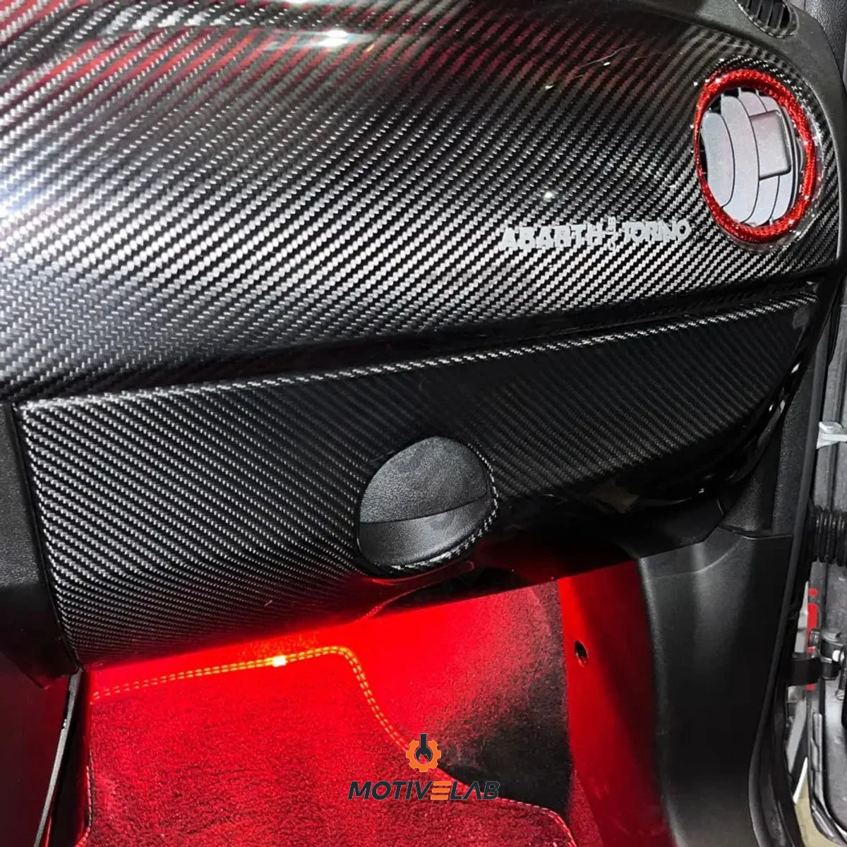 Full Dashboard Glove Box Cover for the Abarth 595 — photo 1