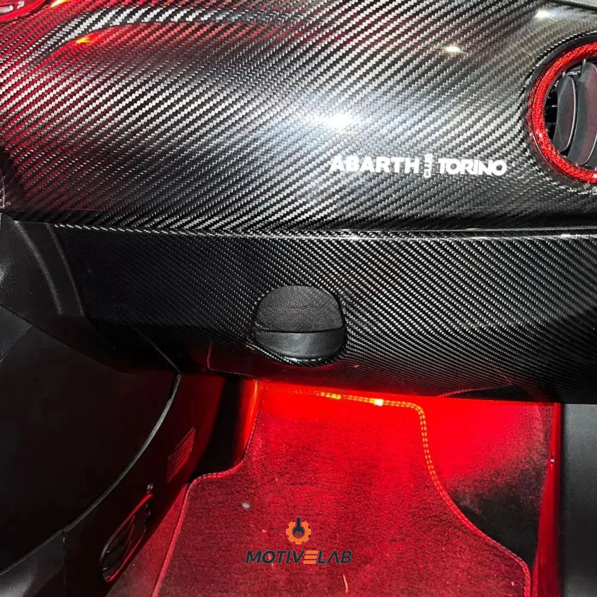 Full Dashboard Glove Box Cover for the Abarth 595 — photo 2