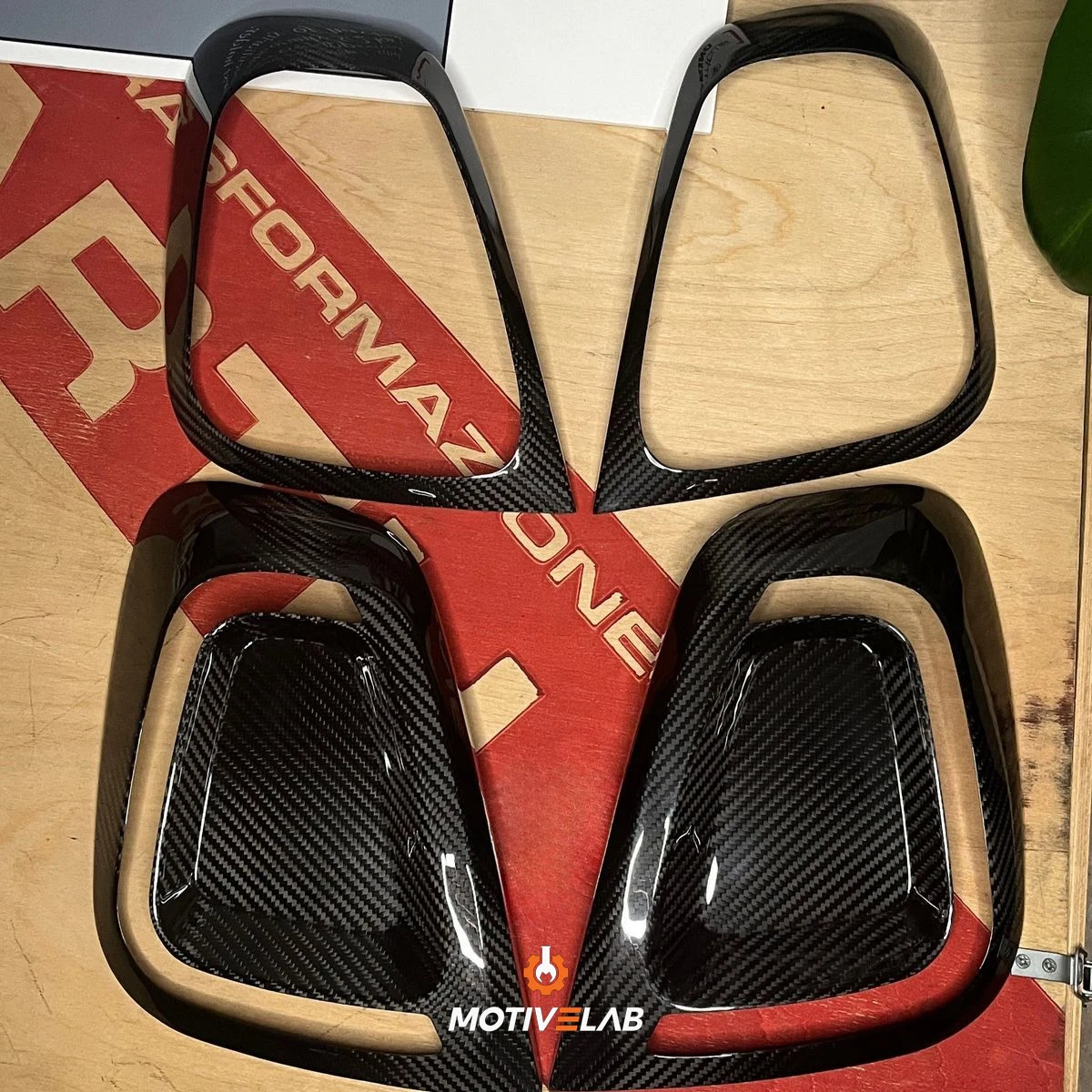 Carbon Fibre Exterior Trim, Abarth 595 Headlights — photo 2