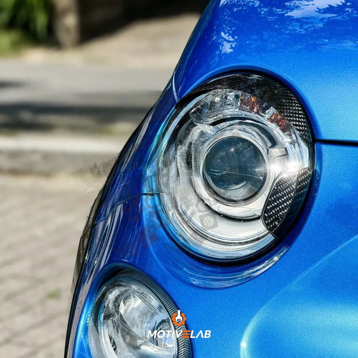 Abarth 500 Xenon Headlamp Covers — photo 2