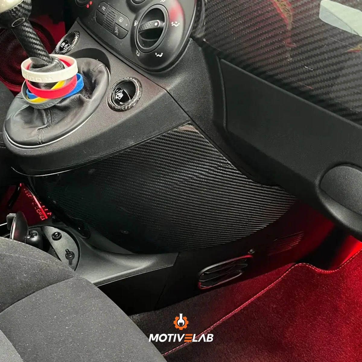 Abarth 595 Gear Lever Cover — photo 2