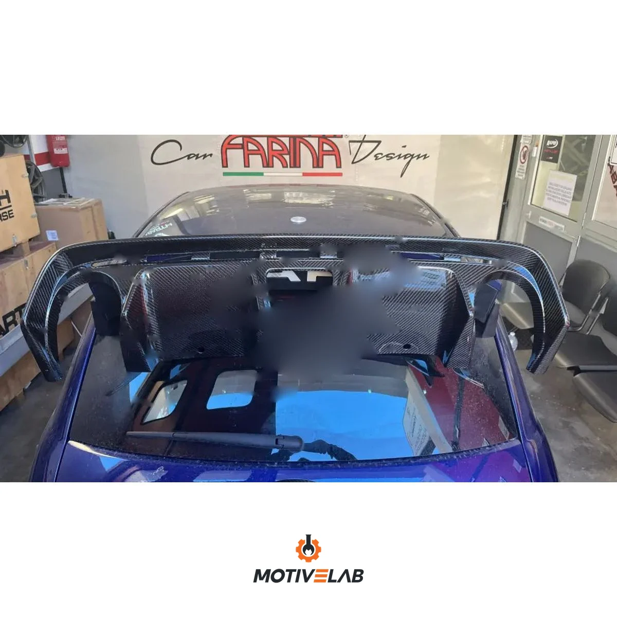 Estrattore carbonio replica 595 Abarth restyling — foto 1
