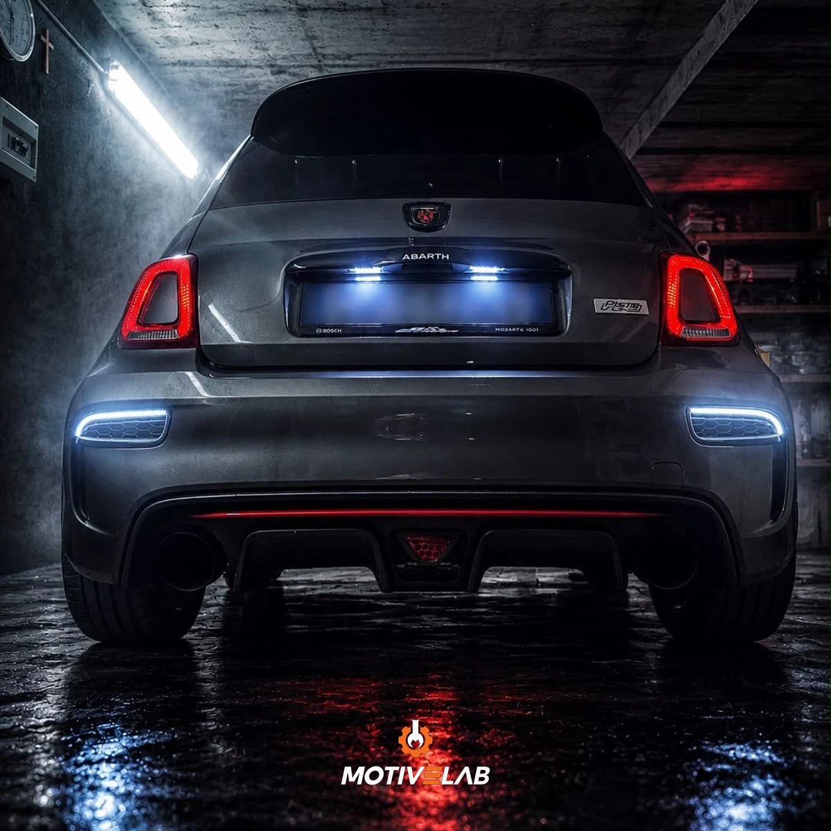 Abarth 595 LED Rear Bumper Grille — photo 1