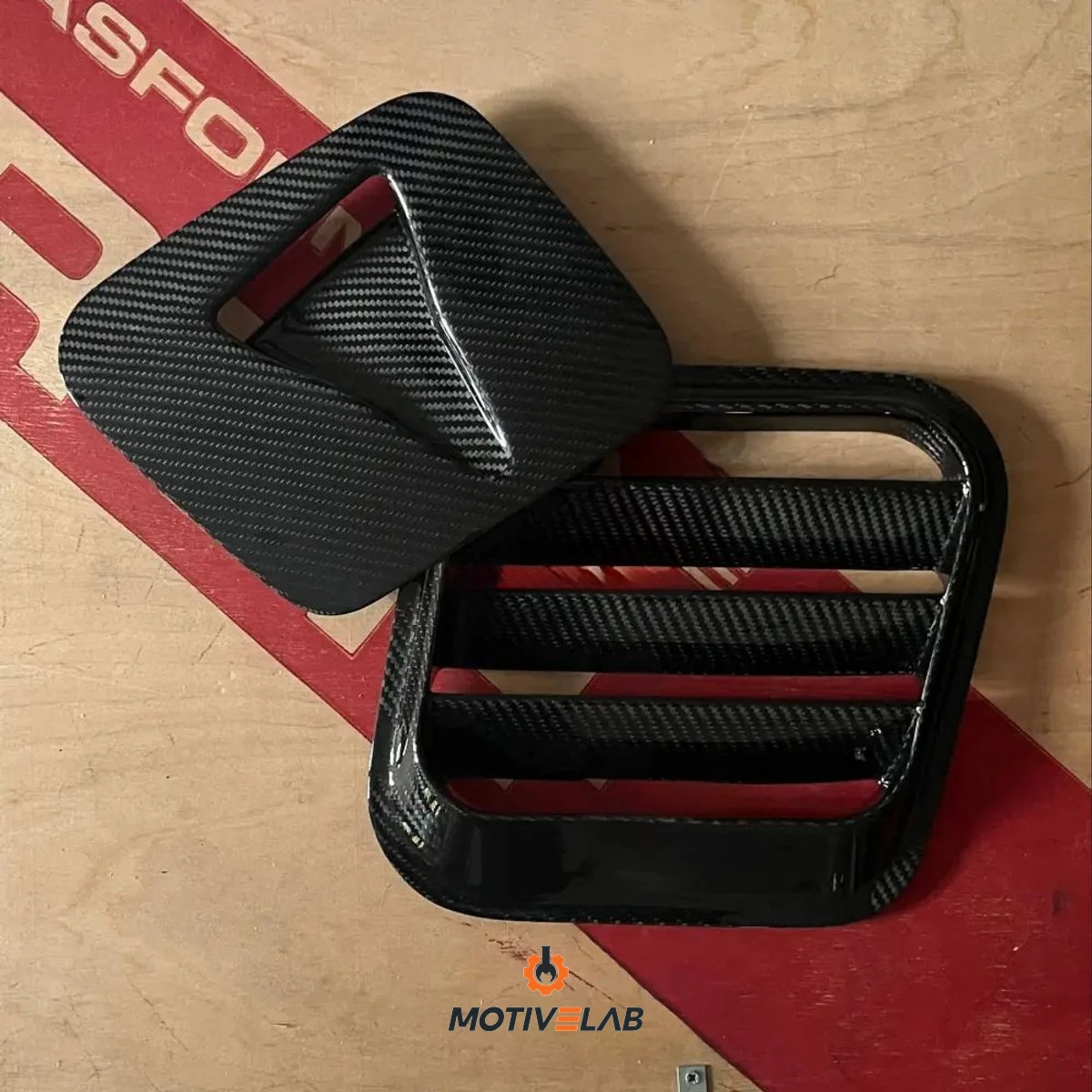 Griglie Cofano Carbonio Stile Ac Abarth 500 — foto 1