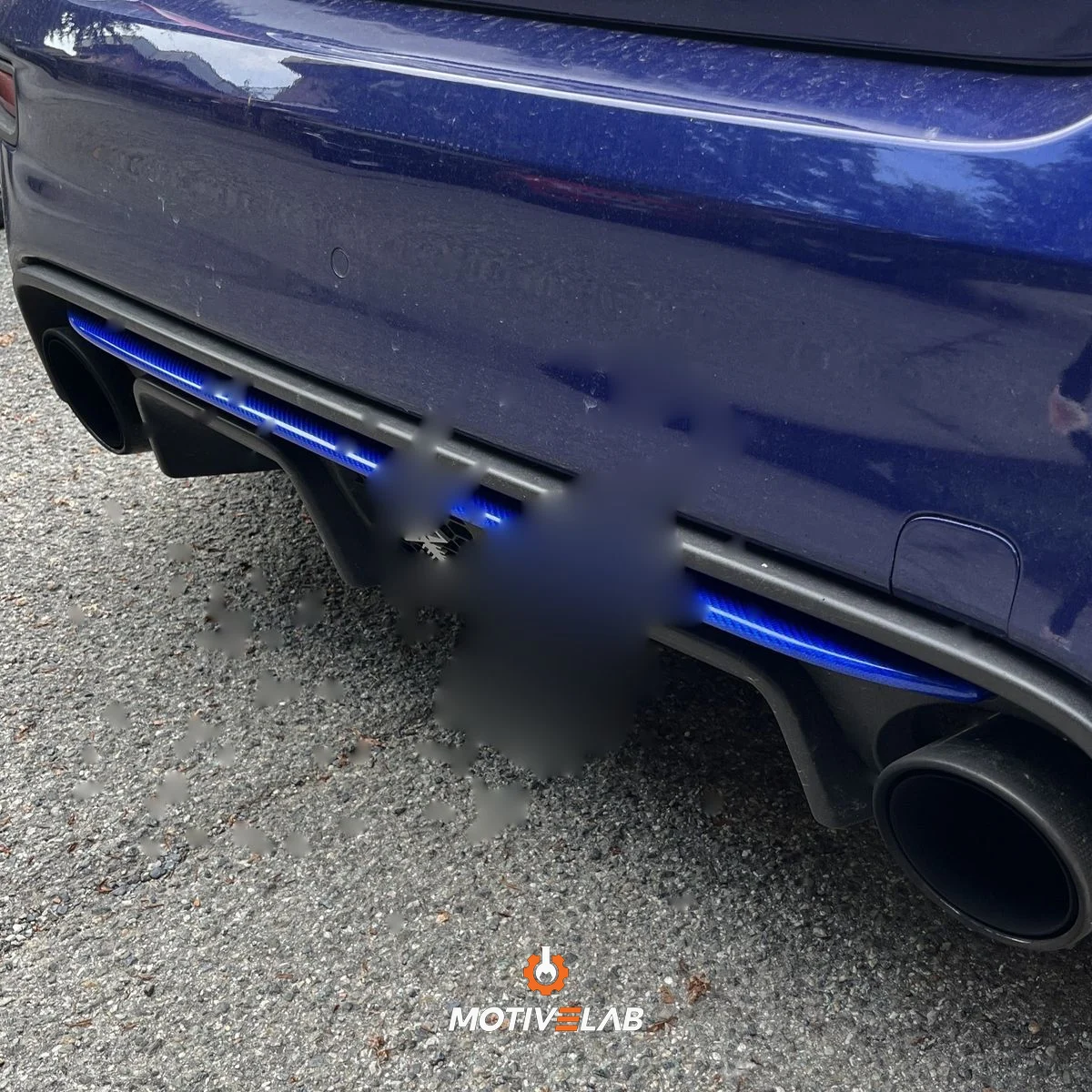 Inserto splitter carbonio paraurti 595 Abarth restyling — foto 1
