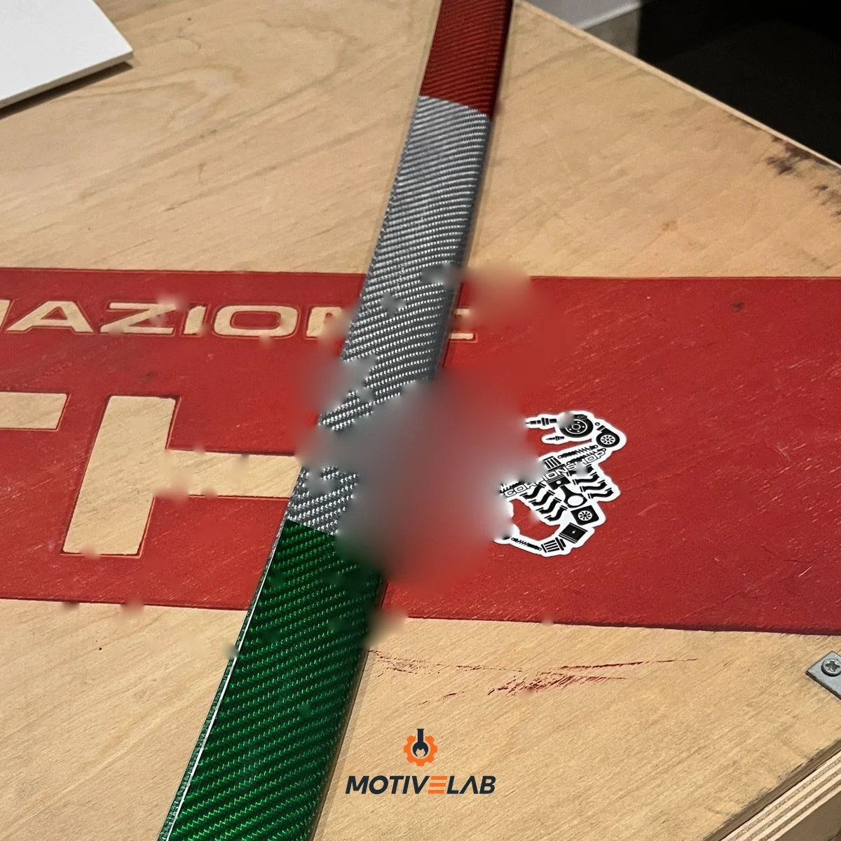 Inserto splitter carbonio paraurti 595 Abarth restyling — foto 2