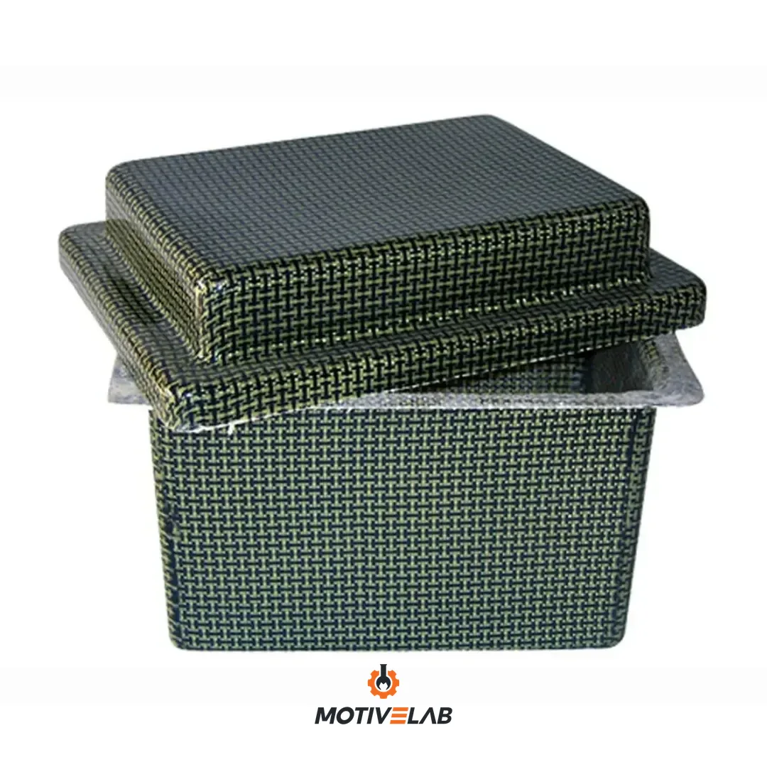 Universal Carbon-Kevlar Battery Holder 210×255×180 mm — photo 1