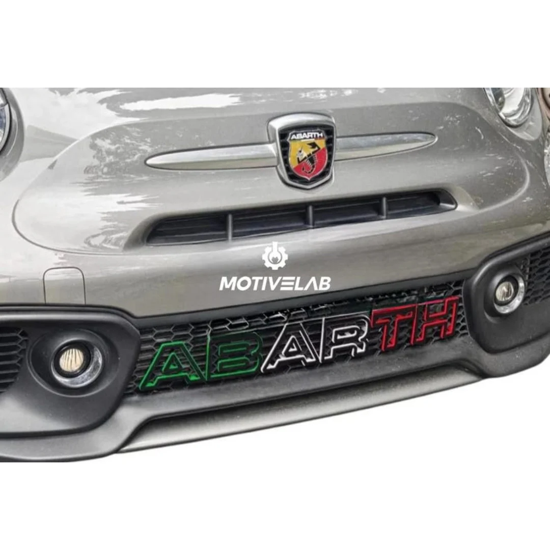 Abarth bumper grille lettering