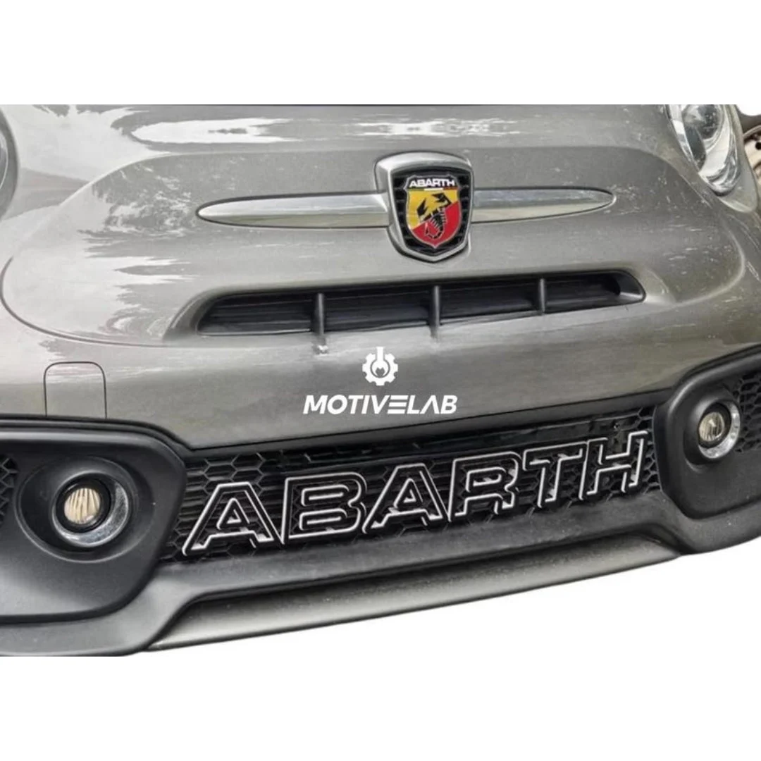 Abarth bumper grille lettering
