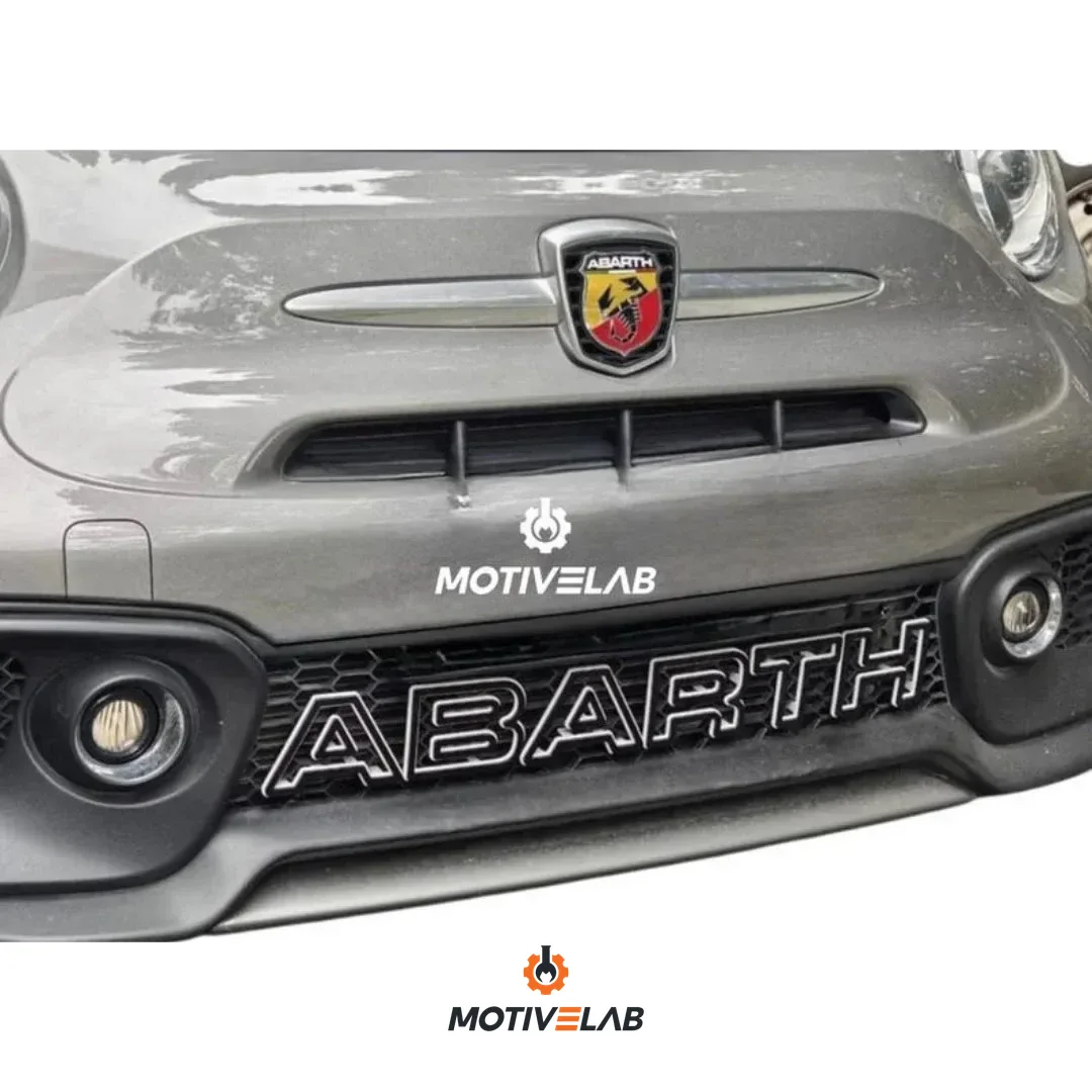 Scritta Abarth Griglia Paraurti — foto 2
