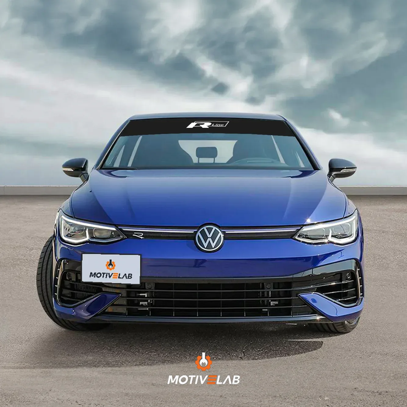 Volkswagen Golf 7 sun visor strip — photo 1