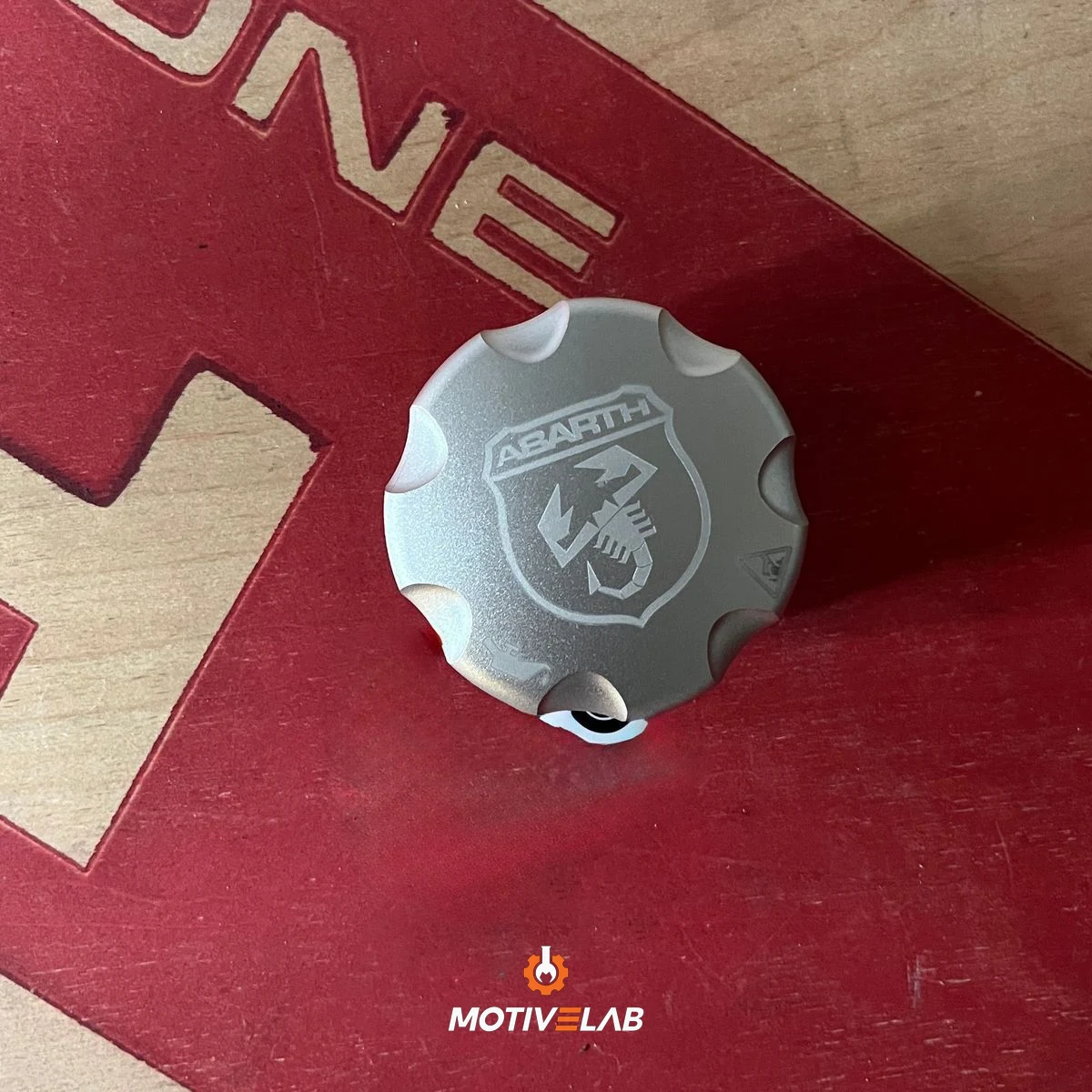 Tappo alluminio olio acqua motore Abarth — foto 3