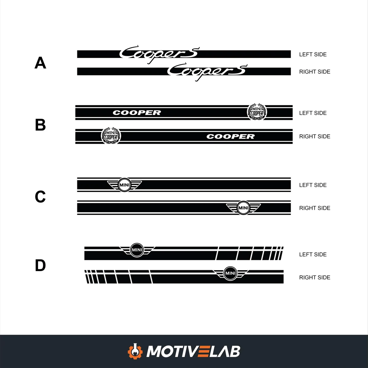 Strisce laterali MINI Cooper S - 2023 — foto 2